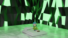 VWWakingUpNoNagmetika - An image depicting Verita just waking up.